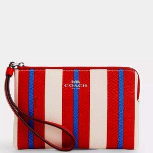Coach Wristlet Stripe Print